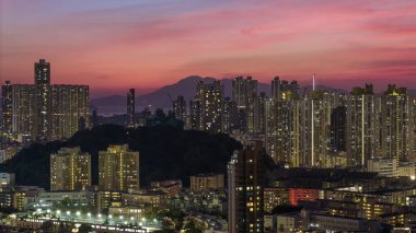 23 Ekim 2024 Kowloon Tong 'daki Orta Kowloon şehri.