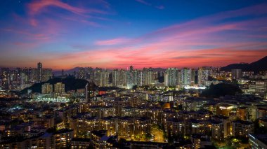 23 Ekim 2024 Kowloon Tong 'daki Orta Kowloon şehri.