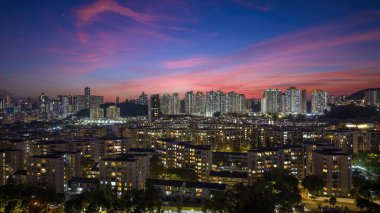 23 Ekim 2024 Kowloon Tong 'daki Orta Kowloon şehri.