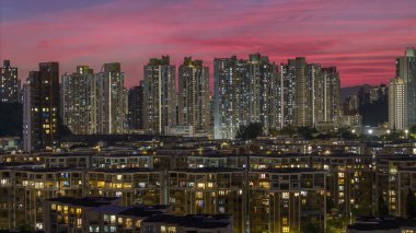 23 Ekim 2024 Kowloon Tong 'daki Orta Kowloon şehri.