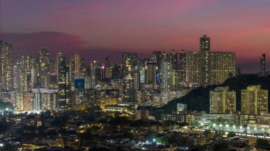 23 Ekim 2024 Kowloon Tong 'daki Orta Kowloon şehri.