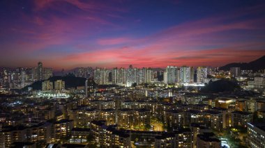23 Ekim 2024 Kowloon Tong 'daki Orta Kowloon şehri.