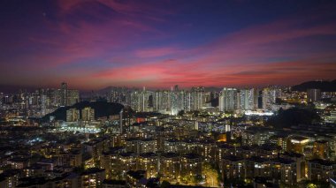 23 Ekim 2024 Kowloon Tong 'daki Orta Kowloon şehri.