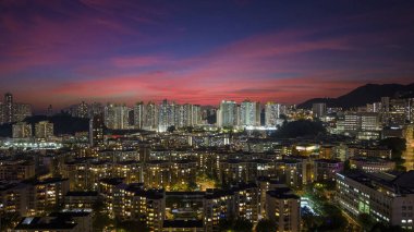 23 Ekim 2024 Kowloon Tong 'daki Orta Kowloon şehri.