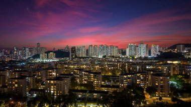 23 Ekim 2024 Kowloon Tong 'daki Orta Kowloon şehri.
