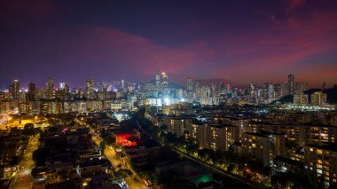 23 Ekim 2024 Kowloon Tong 'daki Orta Kowloon şehri.
