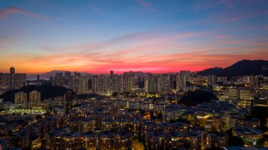 23 Ekim 2024 Kowloon Tong 'daki Orta Kowloon şehri.