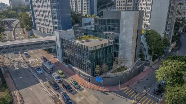 Hong Kong Şehir Üniversitesi 'nde bir kampüs.