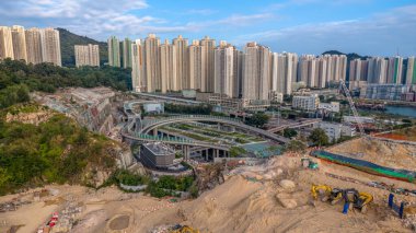 Hong Kong 'daki Lam Tin Interchange Major Transport Hub ve Highway Network