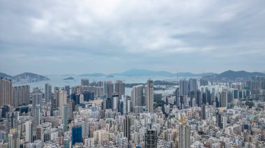 Hong Kong 'daki Kowloon Batı Dinamik Şehir Bölgesi ve Kültür Merkezi.