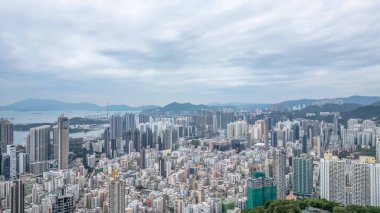 Hong Kong 'daki Kowloon Batı Dinamik Şehir Bölgesi ve Kültür Merkezi.