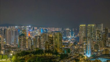 Gece Kowloon Tong Huzur Evi ve Şehir Büyüsü