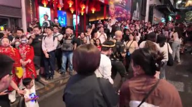 Lan Kwai Fong Cadılar Bayramı Partisi, Hong Kong, 31 Ekim 2024