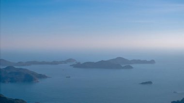 Port Shelter, Hong Kong 'da bir manzara.