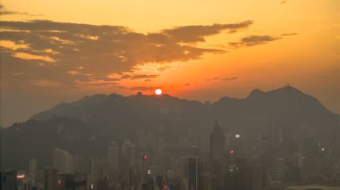 Günbatımında 5 Ocak 2025 kentsel manzara, siluetli bir siluet