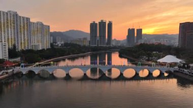 Shing Mun Nehri Manzarası Shatin Hong Kong, 22 Aralık 2024