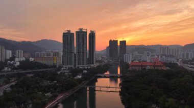 Shing Mun Nehri Manzarası Shatin Hong Kong, 22 Aralık 2024