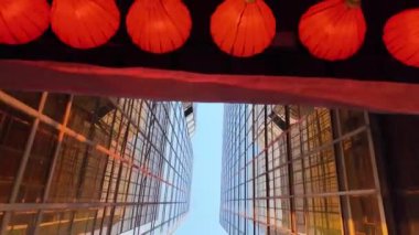 Çin Hong Kong Şehri Şehir Simgesi Vibrant Skyline Liman Manzarası, 19 Ocak 2025