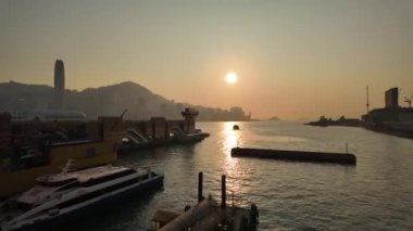 China Ferry Terminal Vibrant Limanı Dinamik Seyahat Merkezi Hong Kong 19 Ocak 2025
