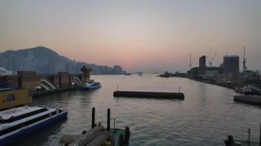 China Ferry Terminal Vibrant Limanı Dinamik Seyahat Merkezi Hong Kong 19 Ocak 2025