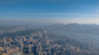 Aralık 12021 Kwun Tong Şehir Merkezi Canlı İş Bölgesi Dinamik Şehir Hong Kong