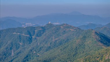 Tate Cairn Manzaralı Dağ Manzaralı Yürüyüş Macerası Icon Hong Kong Aralık 12024