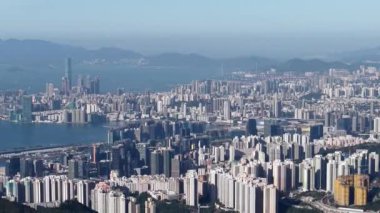 Kowloon Vibrant Şehir Bölgesi İkonik Skyline Kültür Merkezi Hong Kong 30 Kasım 2024