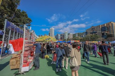 Hong Kong Victoria Park Ay Yeni Yıl Fuarı Kutlaması 25 Ocak 2025