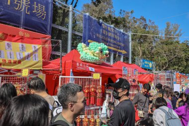 Hong Kong Victoria Park Ay Yeni Yıl Fuarı Kutlaması 25 Ocak 2025