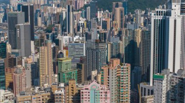 Wan Chai Şehri Dinamik Şehir Merkezi Hong Kong 28 Ocak 2025