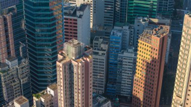Wan Chai Şehri Dinamik Şehir Merkezi Hong Kong 28 Ocak 2025