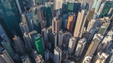 Wan Chai Şehri Dinamik Şehir Merkezi Hong Kong 28 Ocak 2025