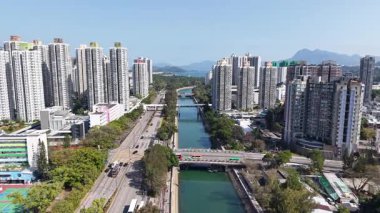 Tai Po Vibrant Şehir ve Doğal Manzara Hong Kong, 30 Ocak 2025 