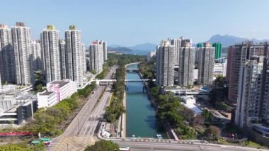 Tai Po Vibrant Şehir ve Doğal Manzara Hong Kong, 30 Ocak 2025 