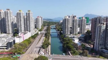 Tai Po Vibrant Şehir ve Doğal Manzara Hong Kong, 30 Ocak 2025 
