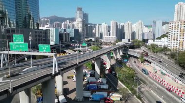 Metro Üstgeçidi Şehir Taşımacılığı Hong Kong, 29 Ocak 2025 