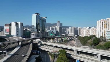 Metro Üstgeçidi Şehir Taşımacılığı Hong Kong, 29 Ocak 2025 