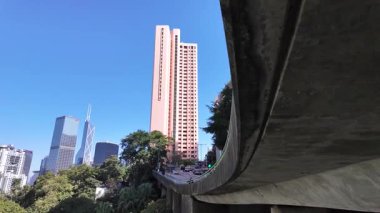 Glenealy Footbridge Köprüsü Şehir Köprüsü Hong Kong Şehri, 28 Ocak 2025 