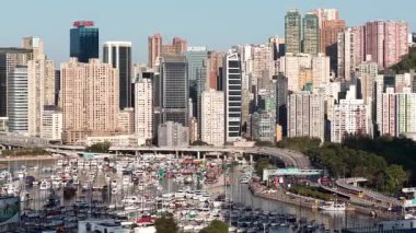 Causeway Bay Tayfun Sığınağı Hong Kong Rıhtımı, 28 Ocak 2025  