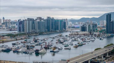 Ocak 31 2025 Kwun Tong Tayfunu Sığınak Kıyı Hong Kong