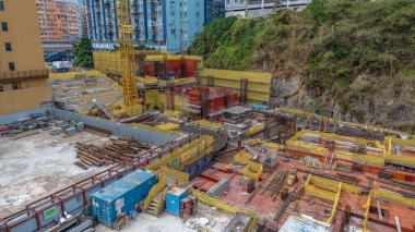 Şehir Arkaplanlı İnşaat Alanı Ocak 31 2025