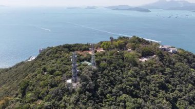 Mount Davis Sahnesi Hong Kong Tepesi Manzarası, Hong Kong, 9 Şubat 2025 