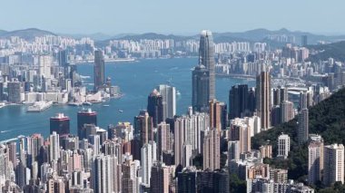 Sai Wan Hong Kong Kıyı Mahallesi Manzarası, Hong Kong, 9 Şubat 2025 