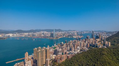 9 Şubat 2025 Hong Kong 'un muhteşem panoramik manzarası