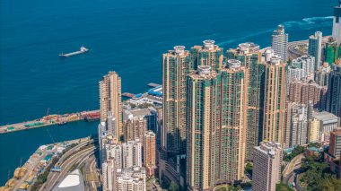 9 Şubat 2025 'te yüksek binaların ve ticari binaların perspektifi