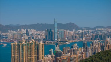 9 Şubat 2025 Hong Kong 'un muhteşem panoramik manzarası