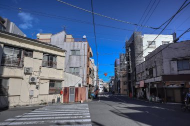 8 Aralık 2024 Geleneksel Japon türbesi Sonbahar ginkgo ağacının altında