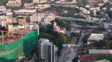 Wong Chuk Hang Yolu Hong Kong Sokak Manzarası, 15 Şubat 2025 