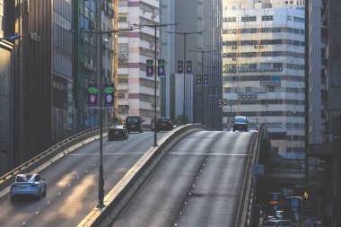 Wong Chuk Hang Yolu Hong Kong Sokak Manzarası 15 Şubat 2025