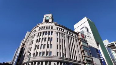 Ginza Tokyo Japonya Lüks Alışveriş ve Eğlence Bölgesi, 7 Aralık 2024 